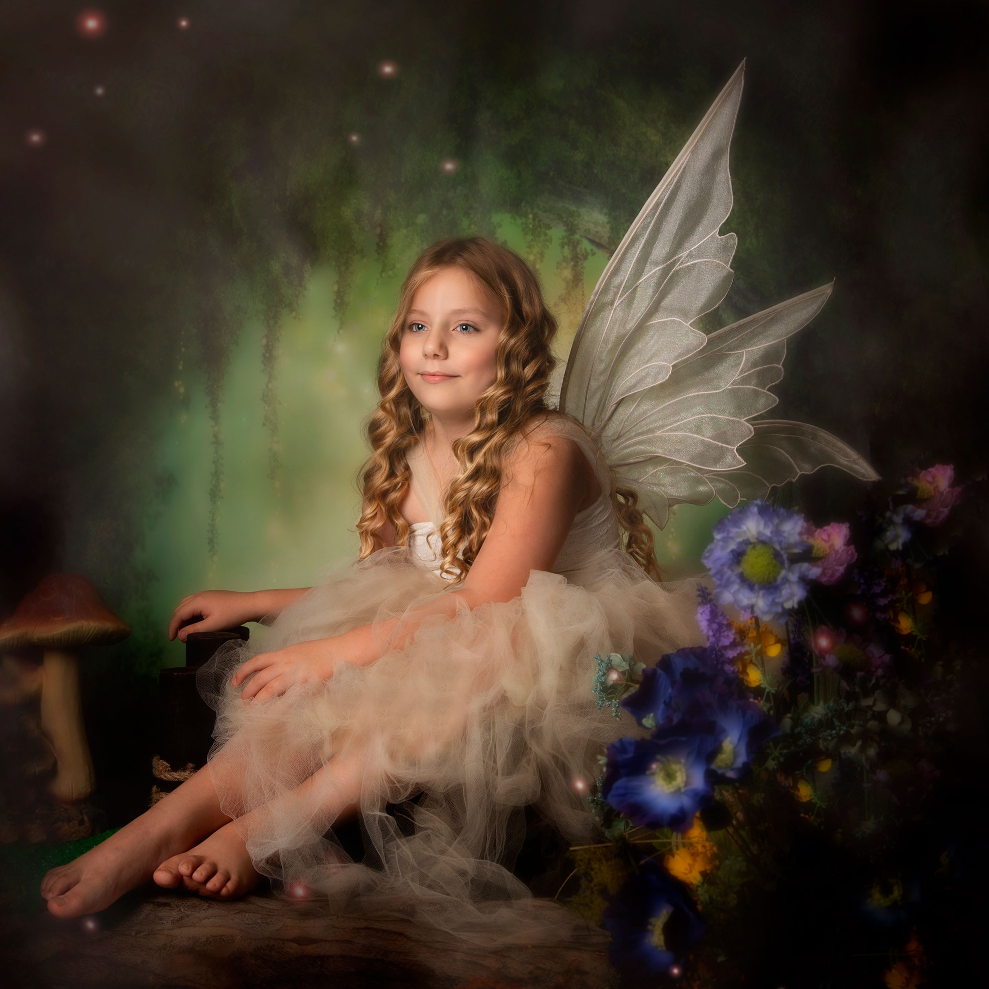 fairy sesin in Leeds portrsit studio fairy session
