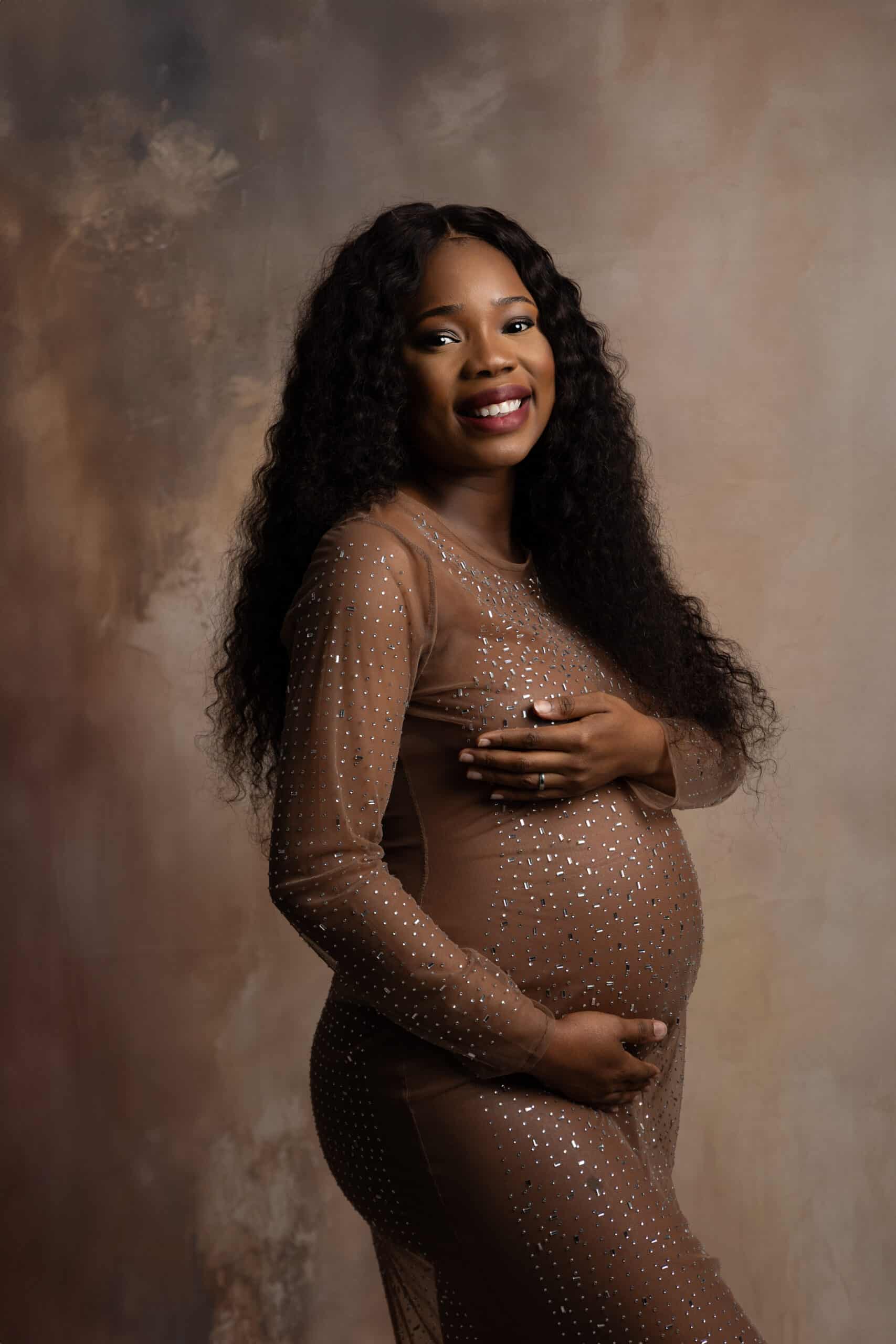 sparkly maternity dress