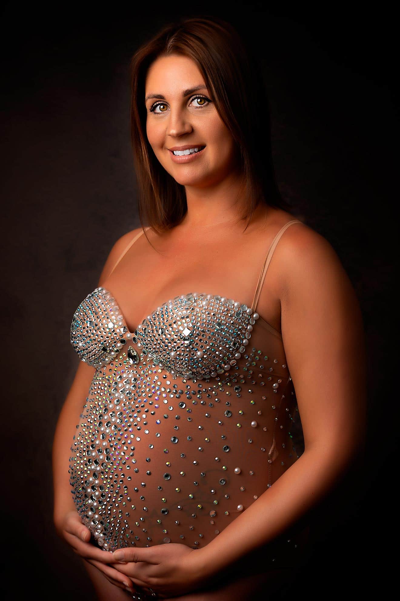 rhinestone body suit