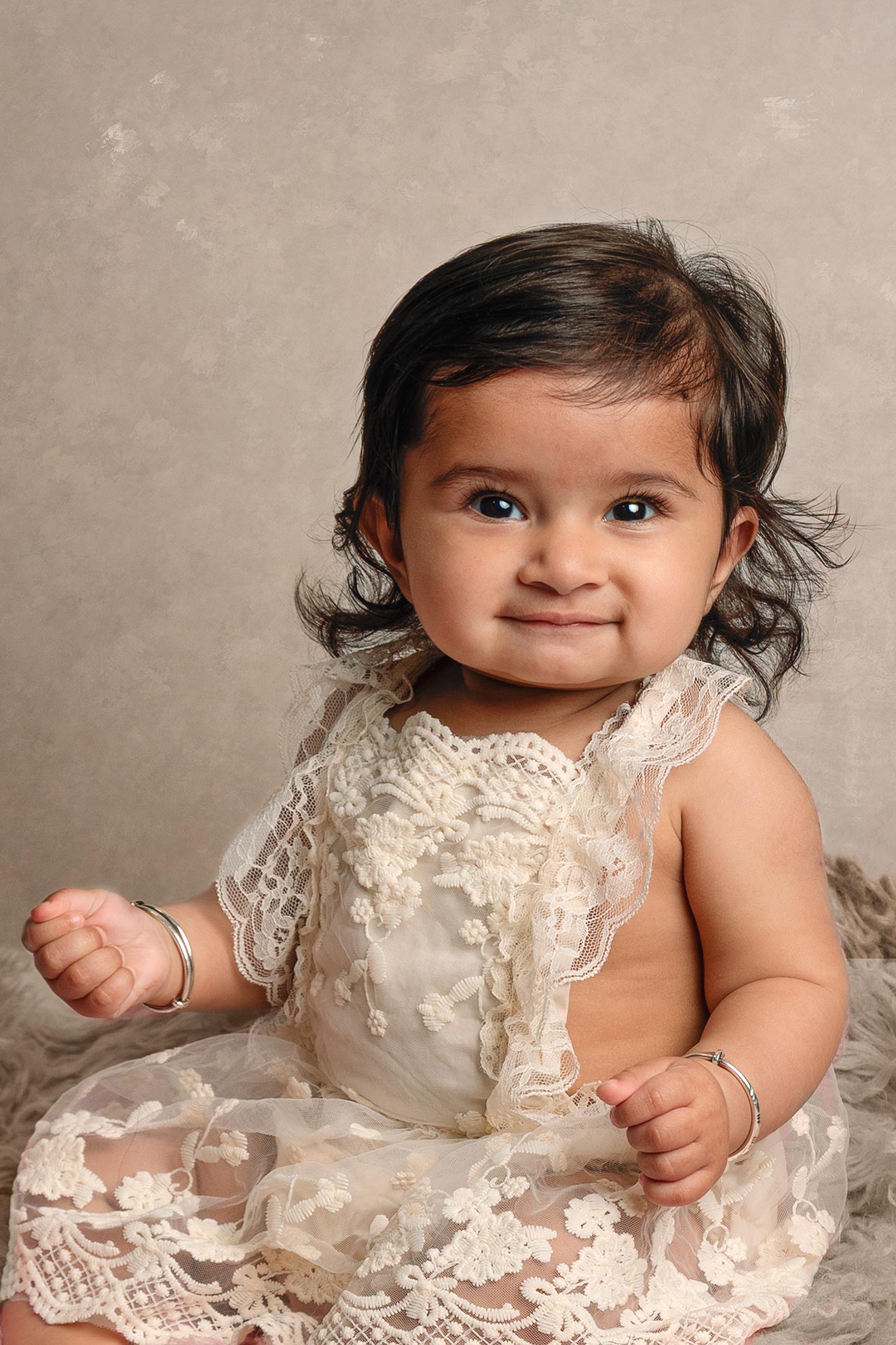 older baby girl in shoot 